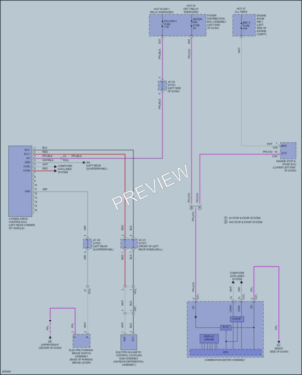 2024 Lexus NX250 Transmission wiring diagram preview