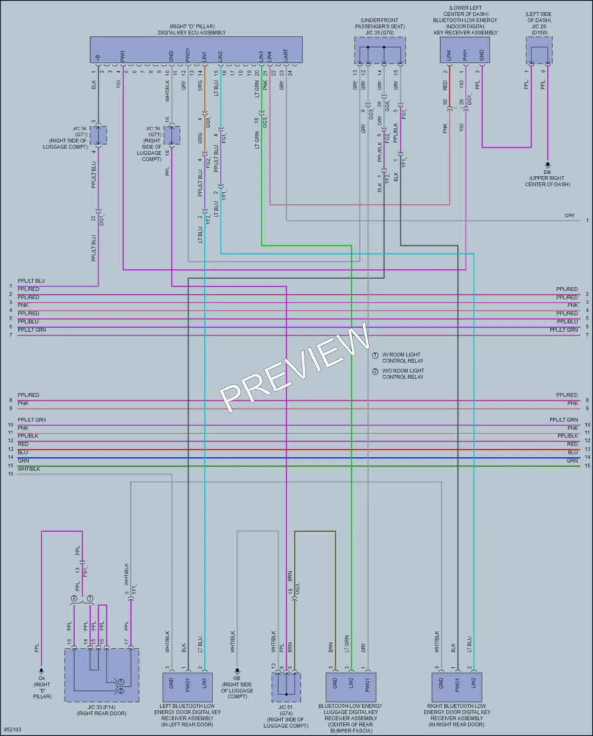 2024 Lexus NX350 Anti Theft wiring diagram preview