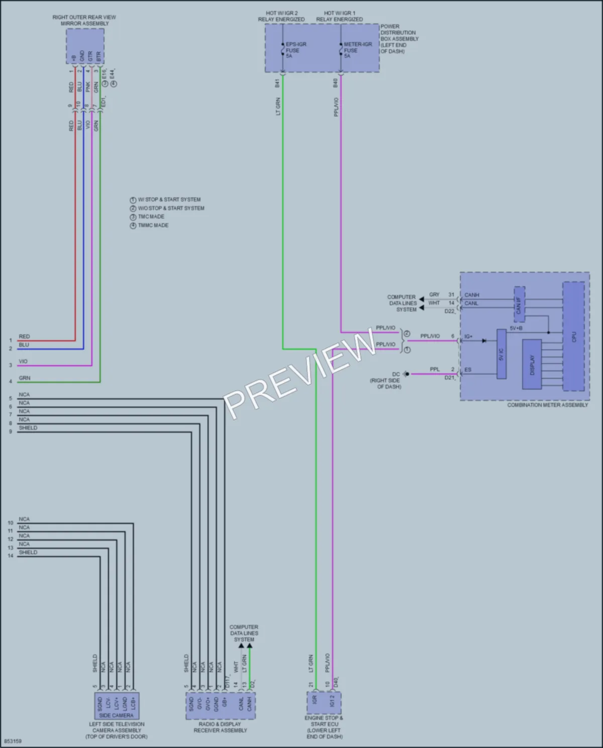 2024 Lexus NX350h Navigation wiring diagram preview