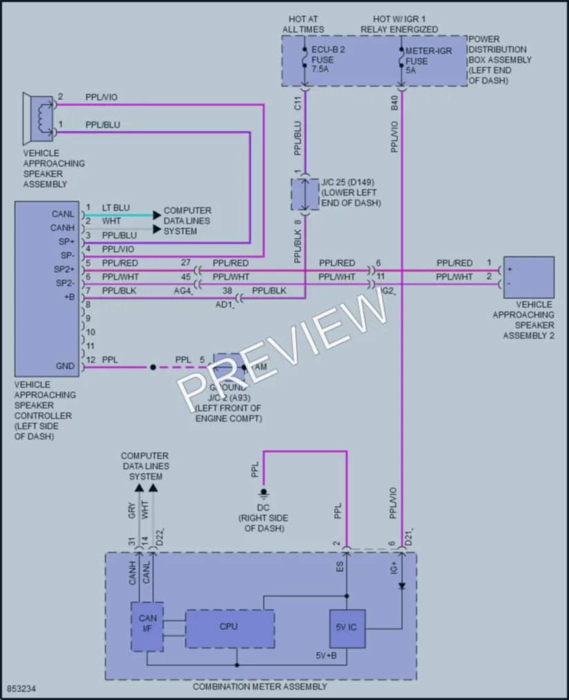 2024 Lexus NX450h Active Bodyworks wiring diagram preview