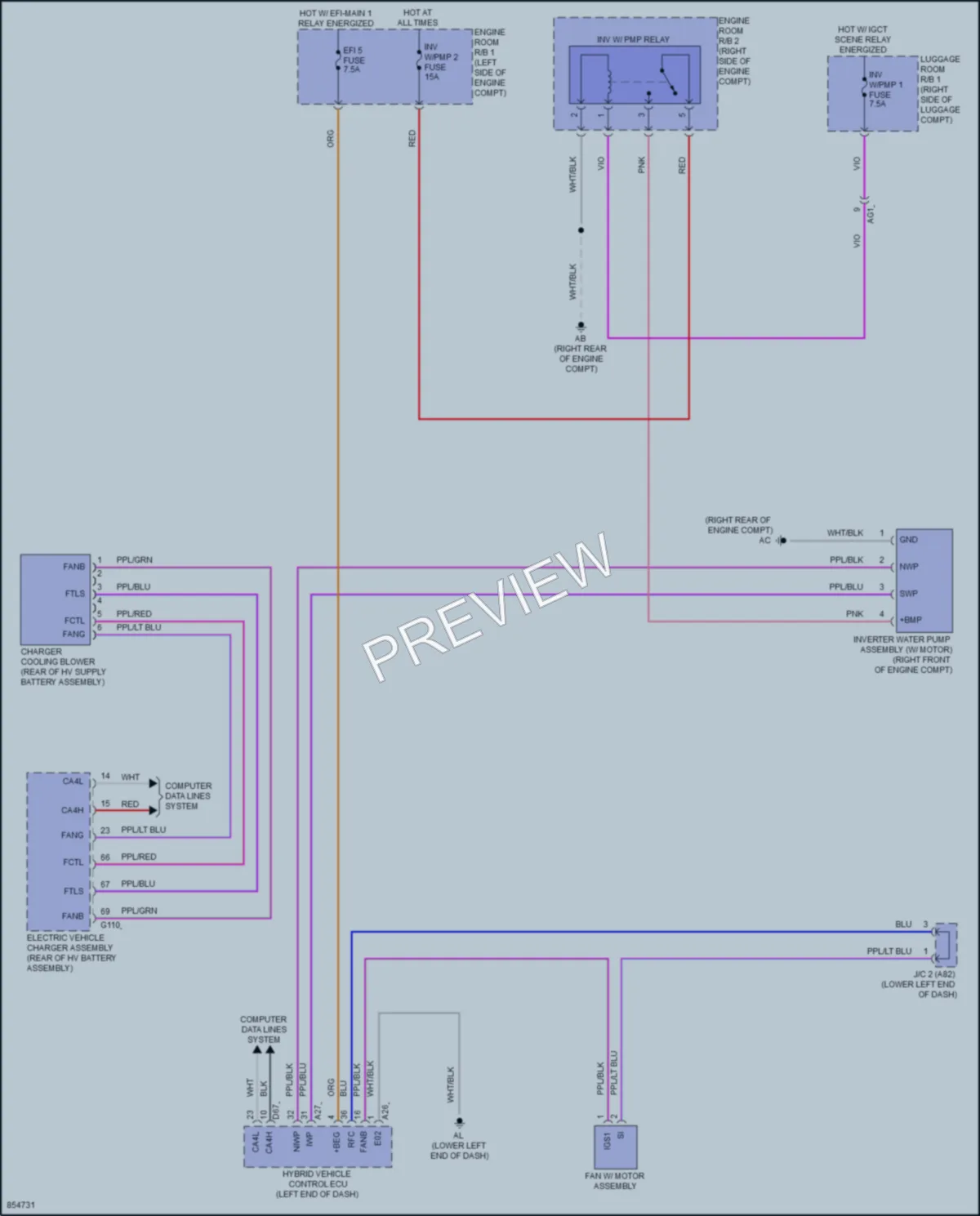 2024 Lexus NX450h Cooling Fan wiring diagram preview