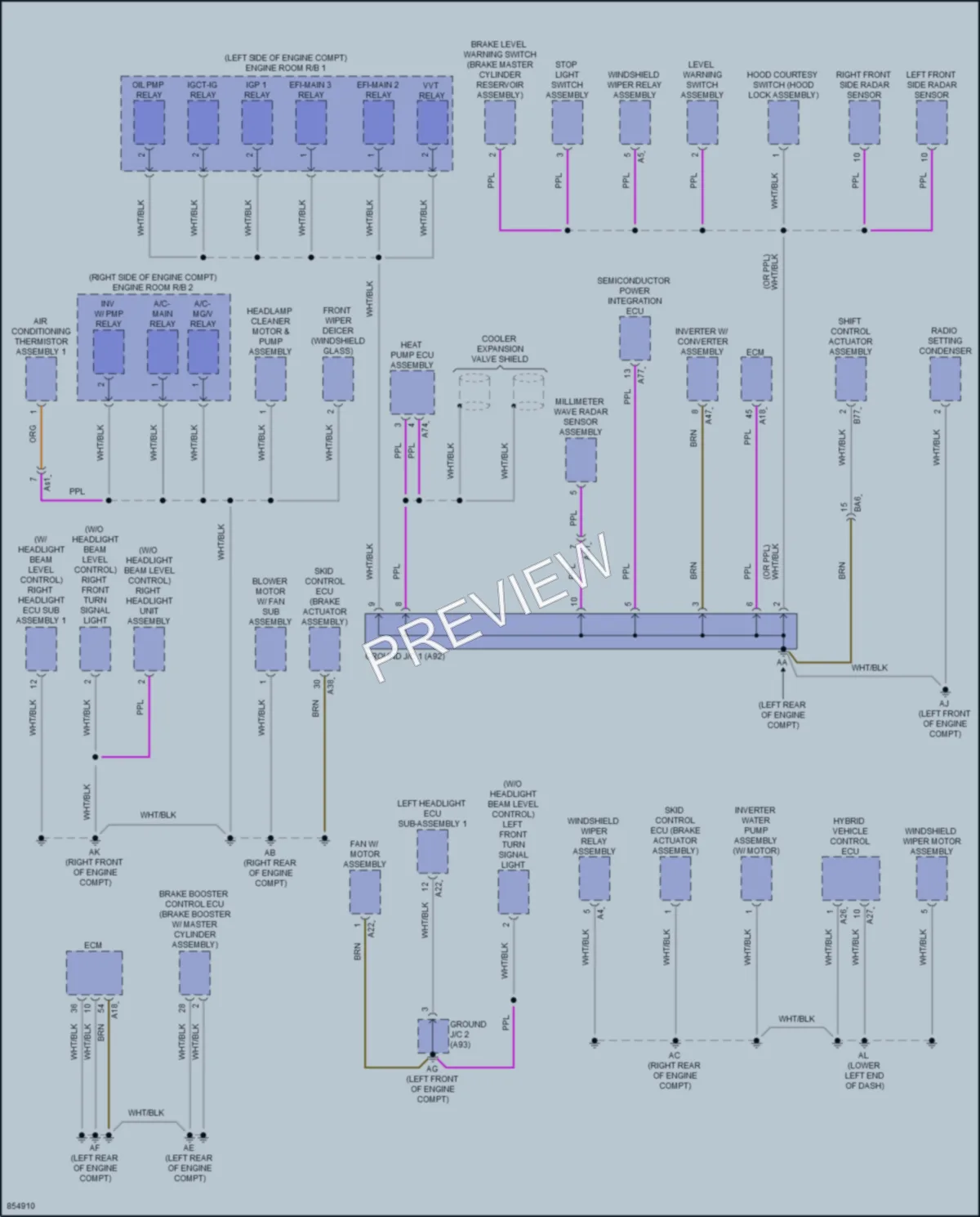2024 Lexus NX450h Ground Distribution wiring diagram preview