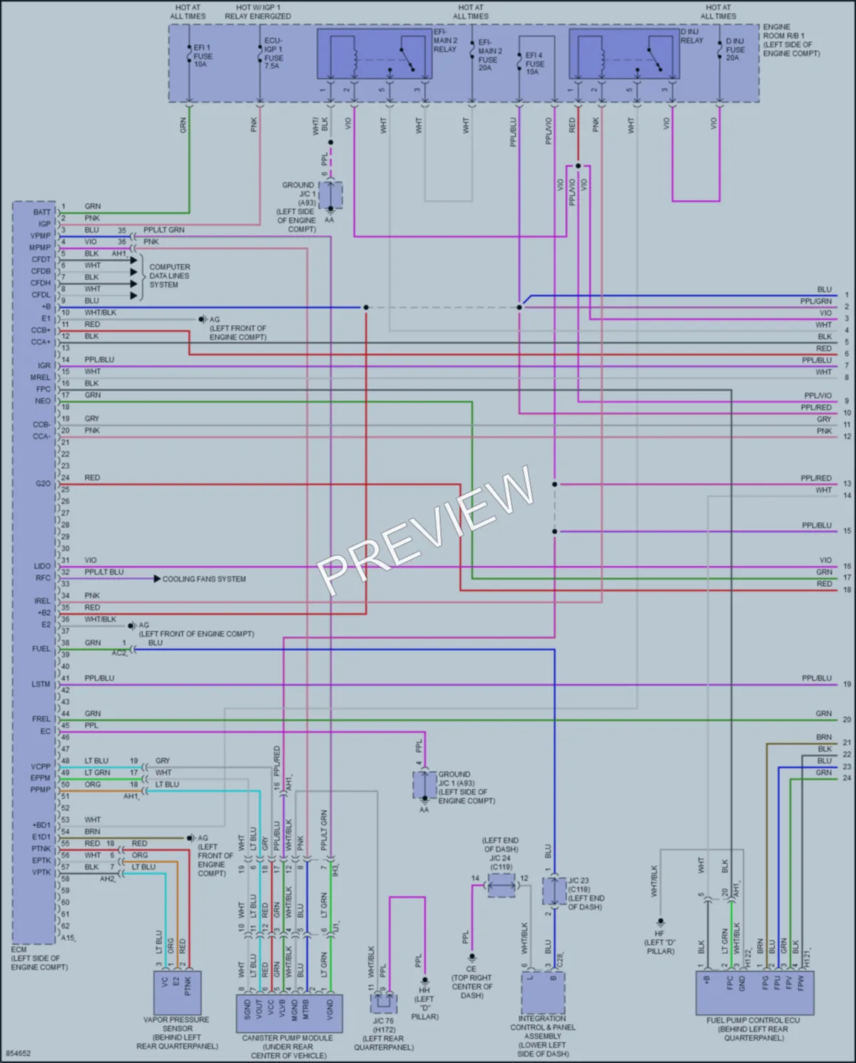 2024 Lexus RX450h Engine Performance wiring diagram preview