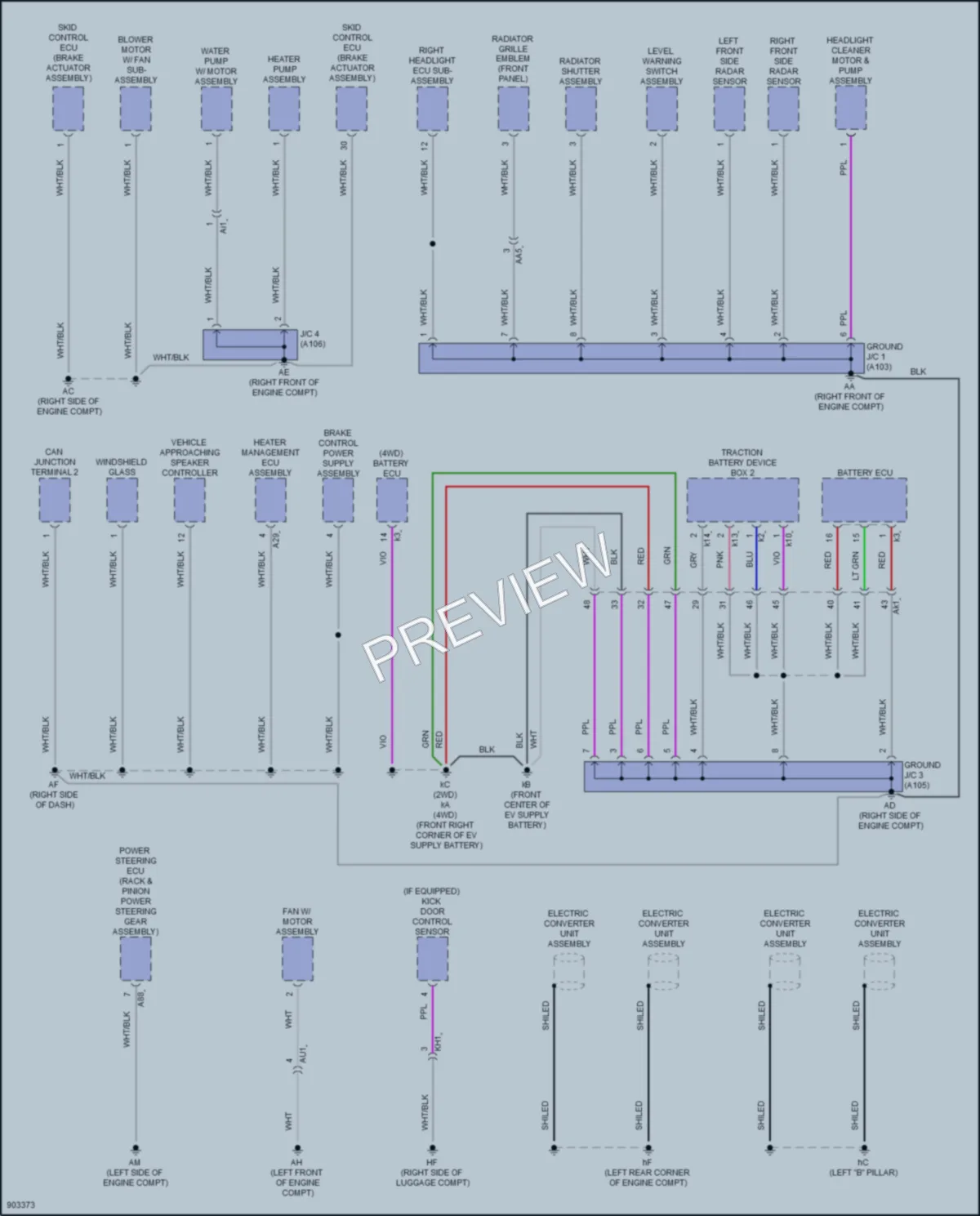2024 Lexus RZ450e Ground Distribution wiring diagram preview