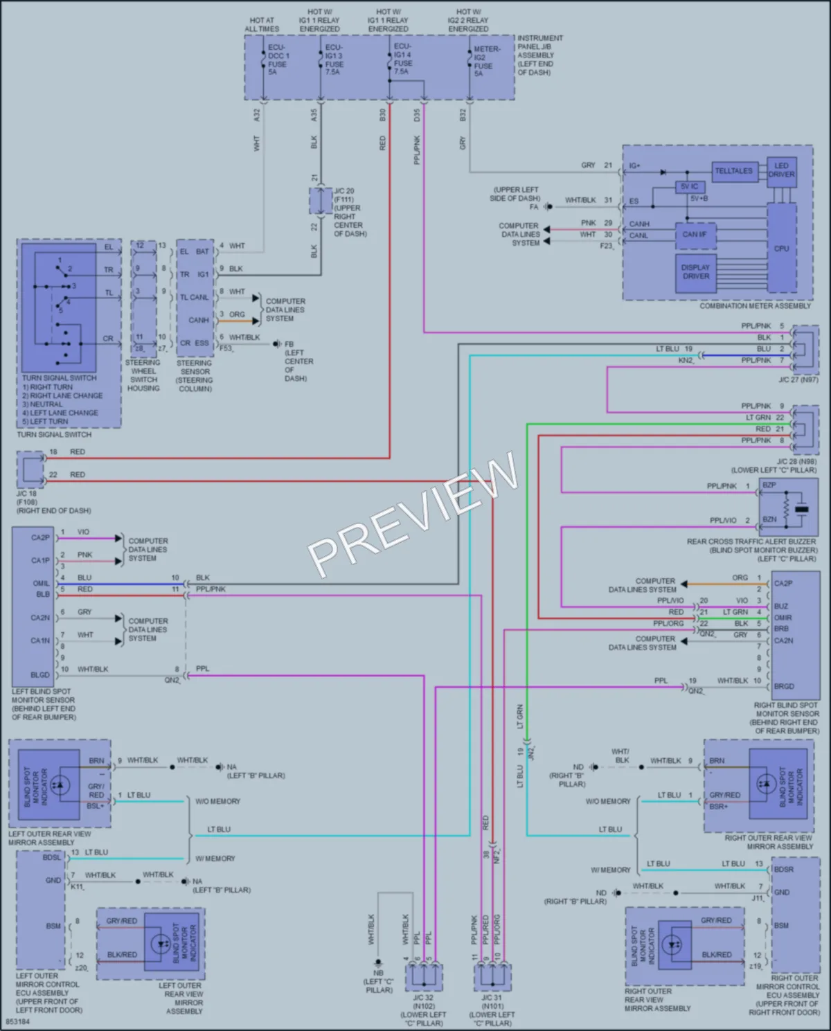 2024 Lexus UX250h Navigation wiring diagram preview
