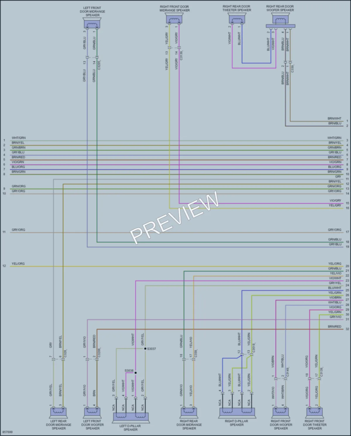 2024 Lincoln Aviator Navigation wiring diagram preview