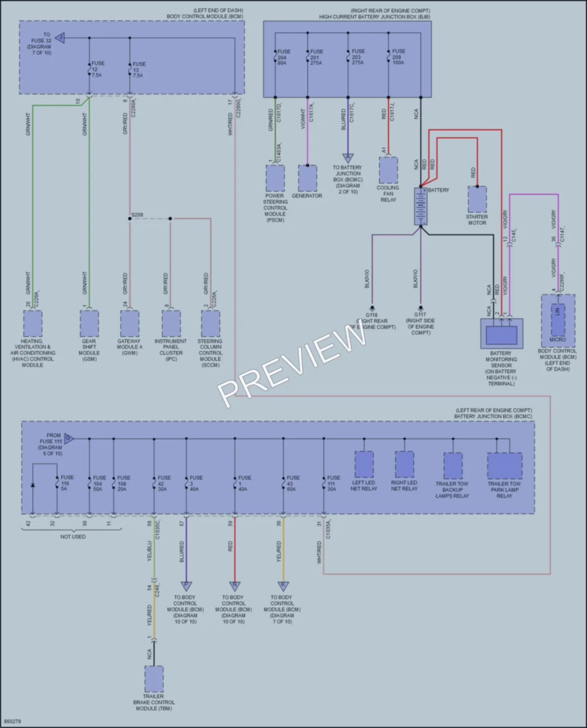 2024 Lincoln Aviator Power Distribution wiring diagram preview