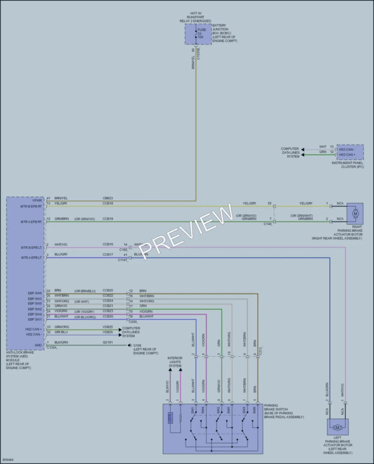 2024 Lincoln Aviator Shift Interlock wiring diagram preview