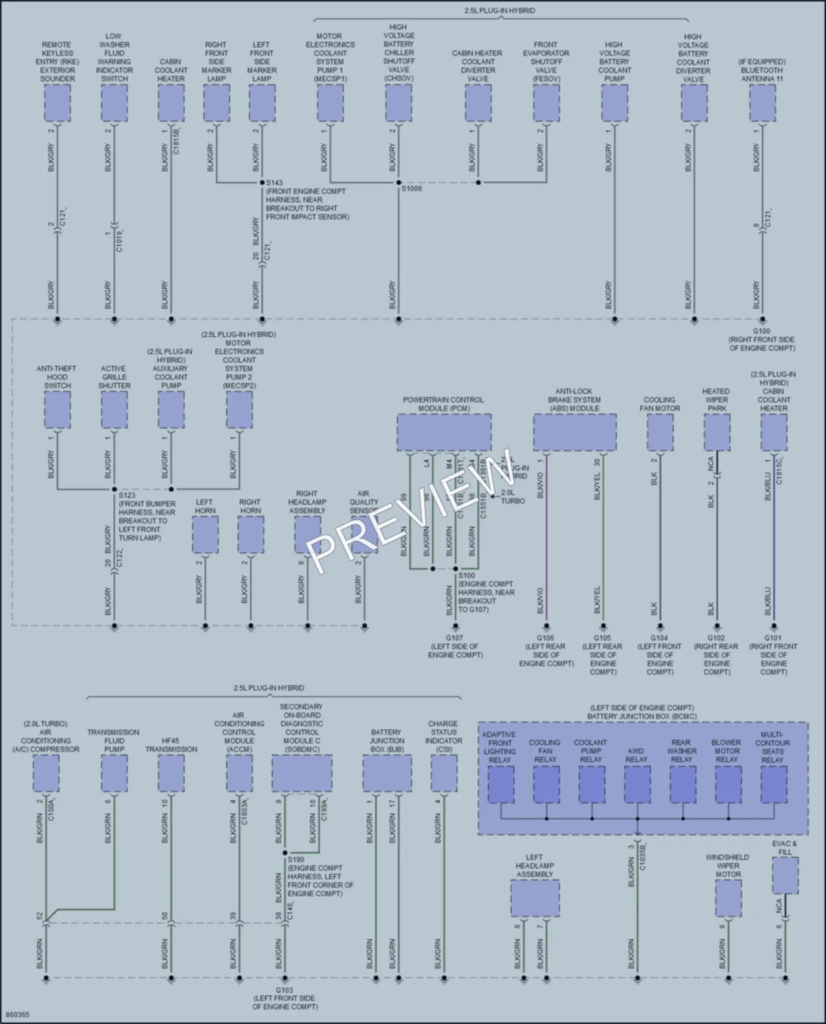 2024 Lincoln Corsair Ground Distribution wiring diagram preview