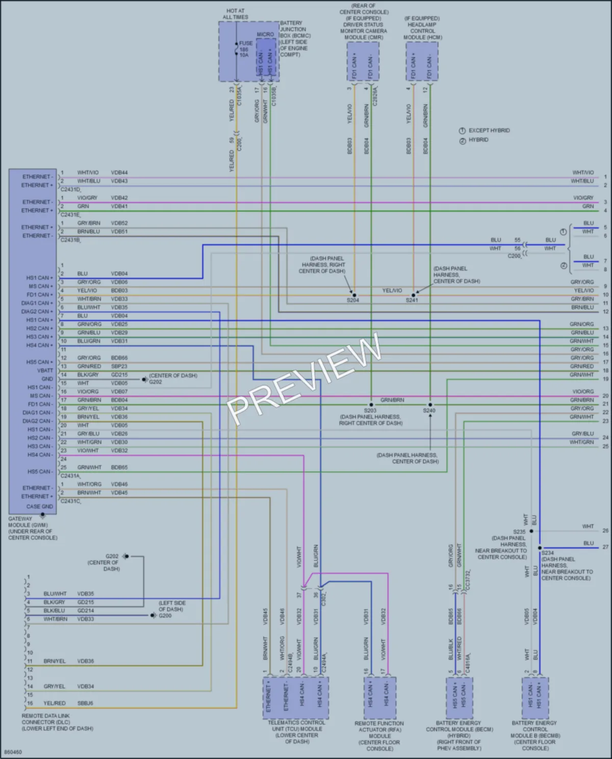 2024 Lincoln CorsairPlugIn Computer Data Lines wiring diagram preview