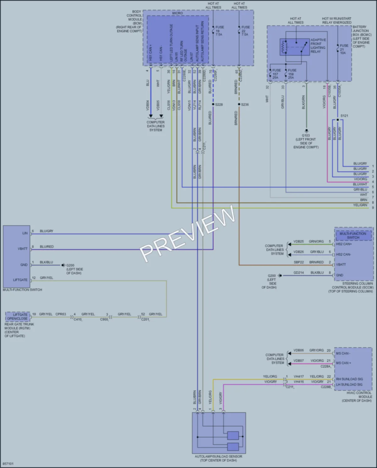 2024 Lincoln CorsairPlugIn Headlights wiring diagram preview
