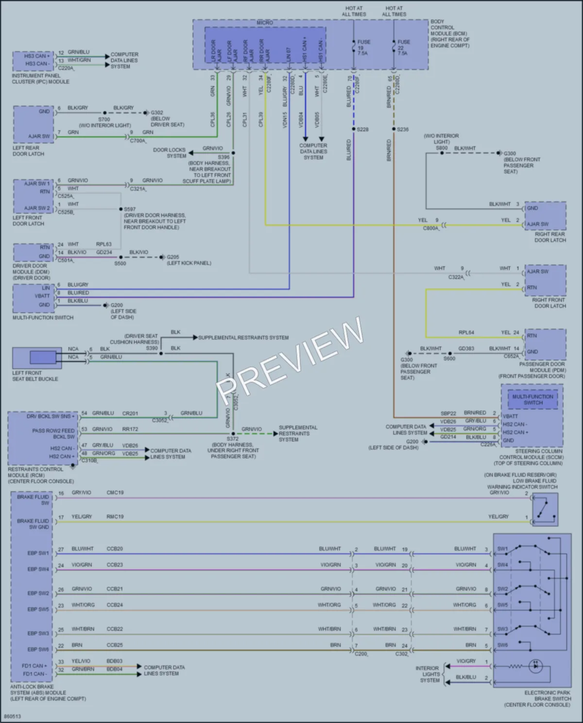 2024 Lincoln CorsairPlugIn Warning Systems wiring diagram preview