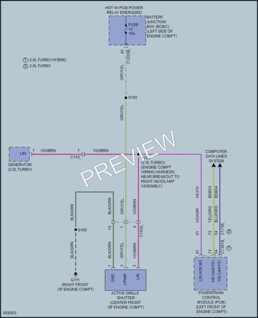 2024 Lincoln Nautilus Active Bodyworks wiring diagram preview