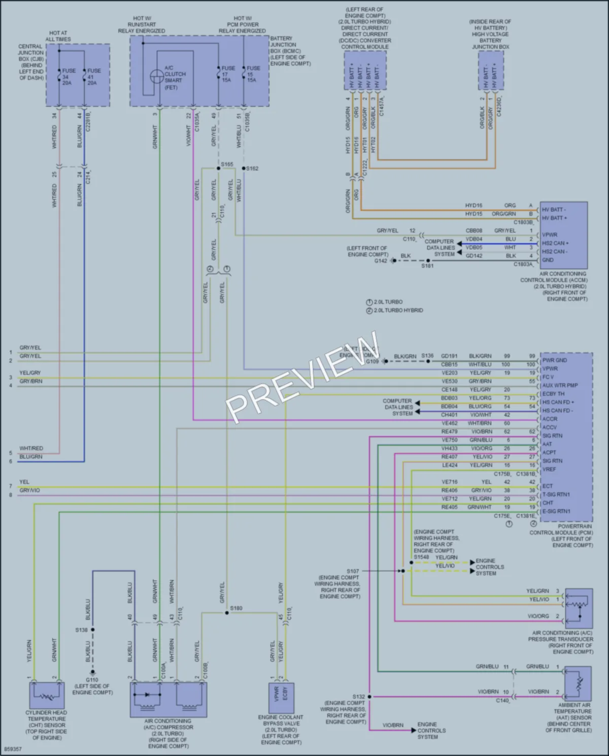 2024 Lincoln Nautilus Air Conditioning wiring diagram preview