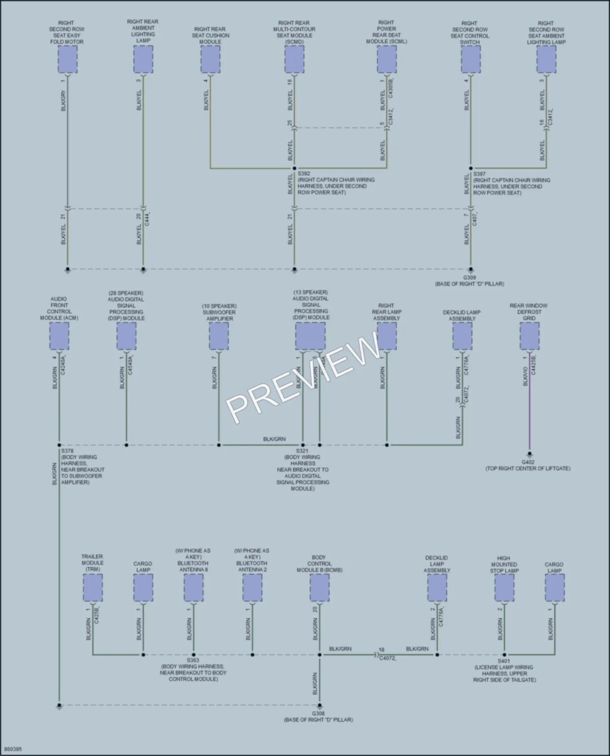 2024 Lincoln NautilusHybrid Ground Distribution wiring diagram preview
