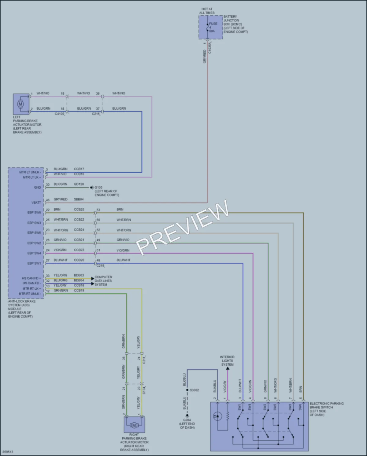 2024 Lincoln NautilusHybrid Shift Interlock wiring diagram preview