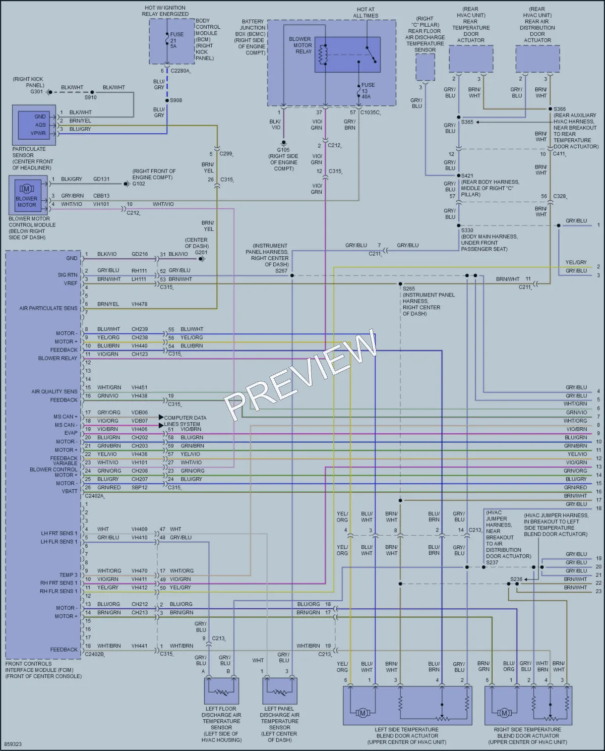 2024 Lincoln Navigator Air Conditioning wiring diagram preview
