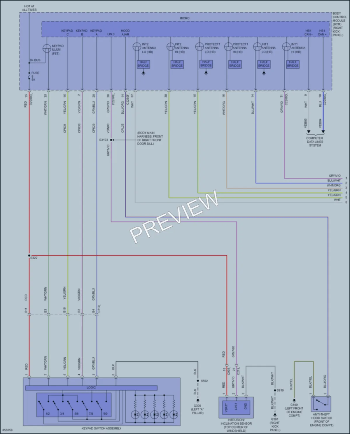 2024 Lincoln Navigator Anti Theft wiring diagram preview