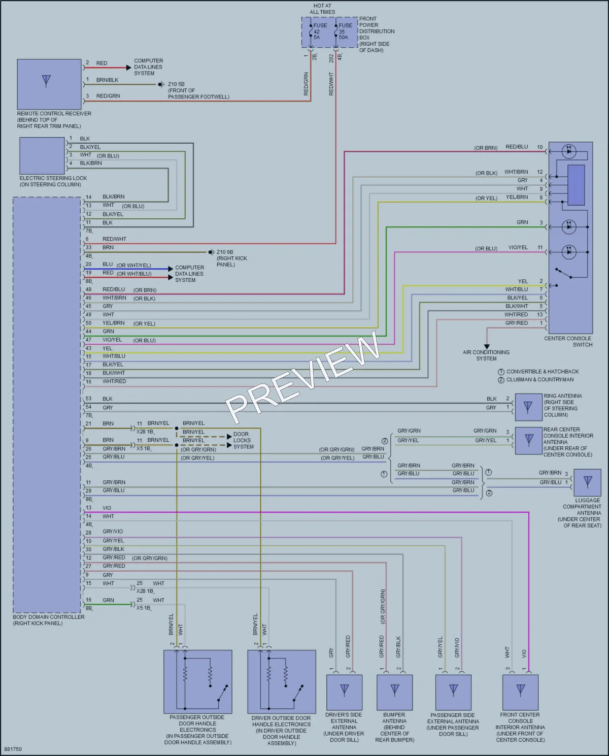 2024 MINI Cooper Anti Theft Wiring Diagrams protected preview