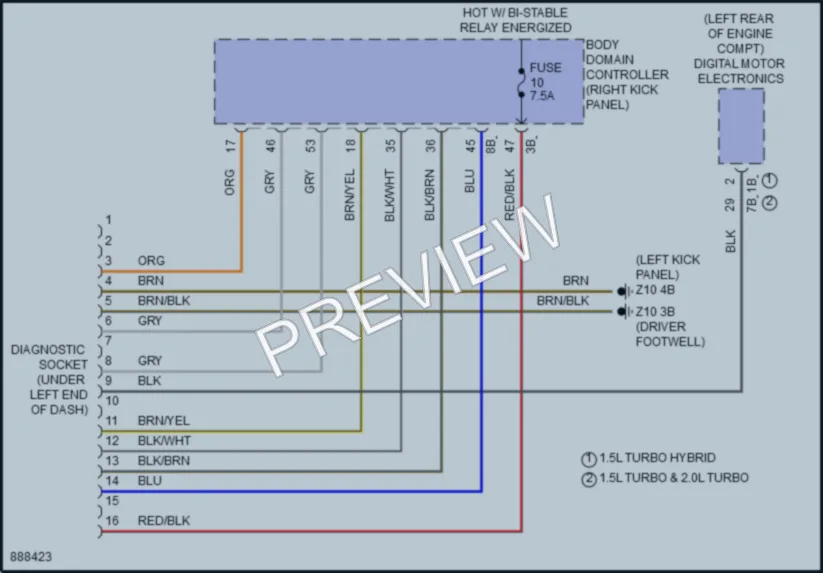 2024 MINI CooperClubman Computer Data Lines wiring diagram preview
