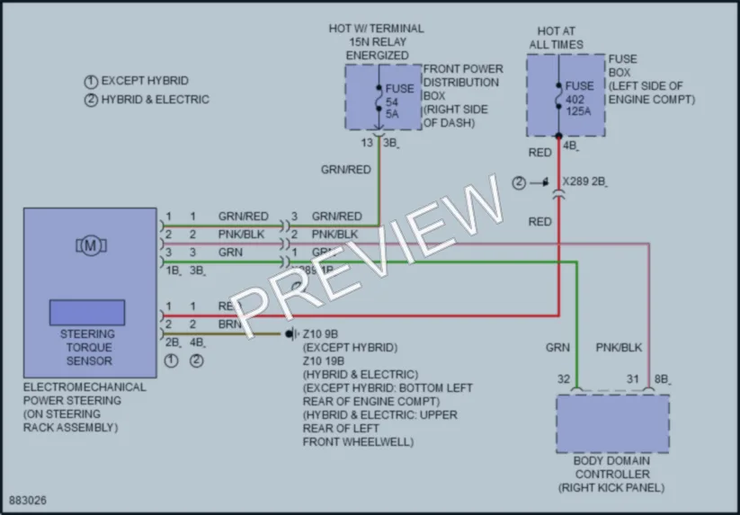 2024 MINI CooperClubman Electronic Power Steering wiring diagram preview