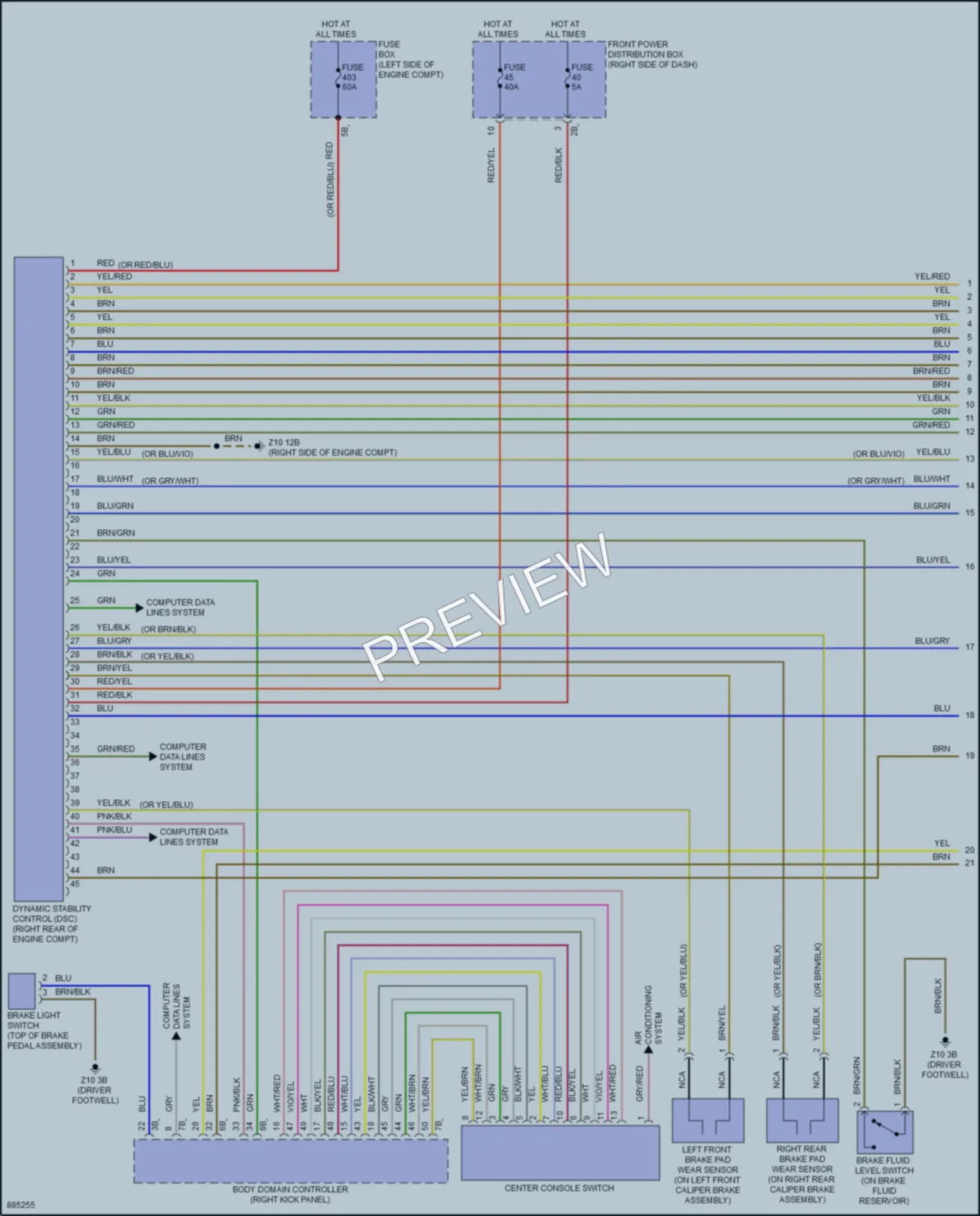 2024 MINI CooperCountryman Anti Lock Brakes wiring diagram preview