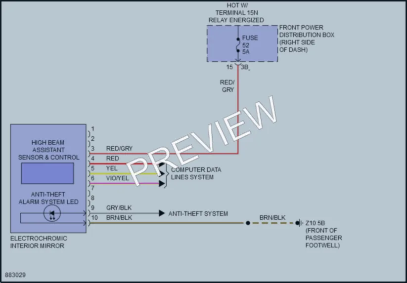 2024 MINI CooperCountryman Power Mirrors wiring diagram preview