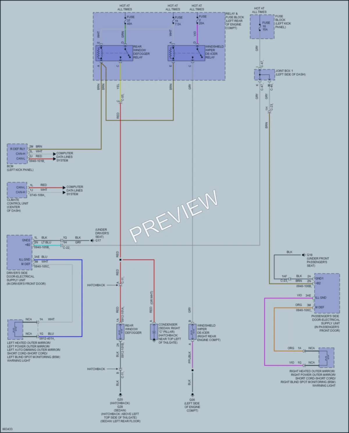 2024 Mazda 3 Defoggers Wiring Diagrams protected preview