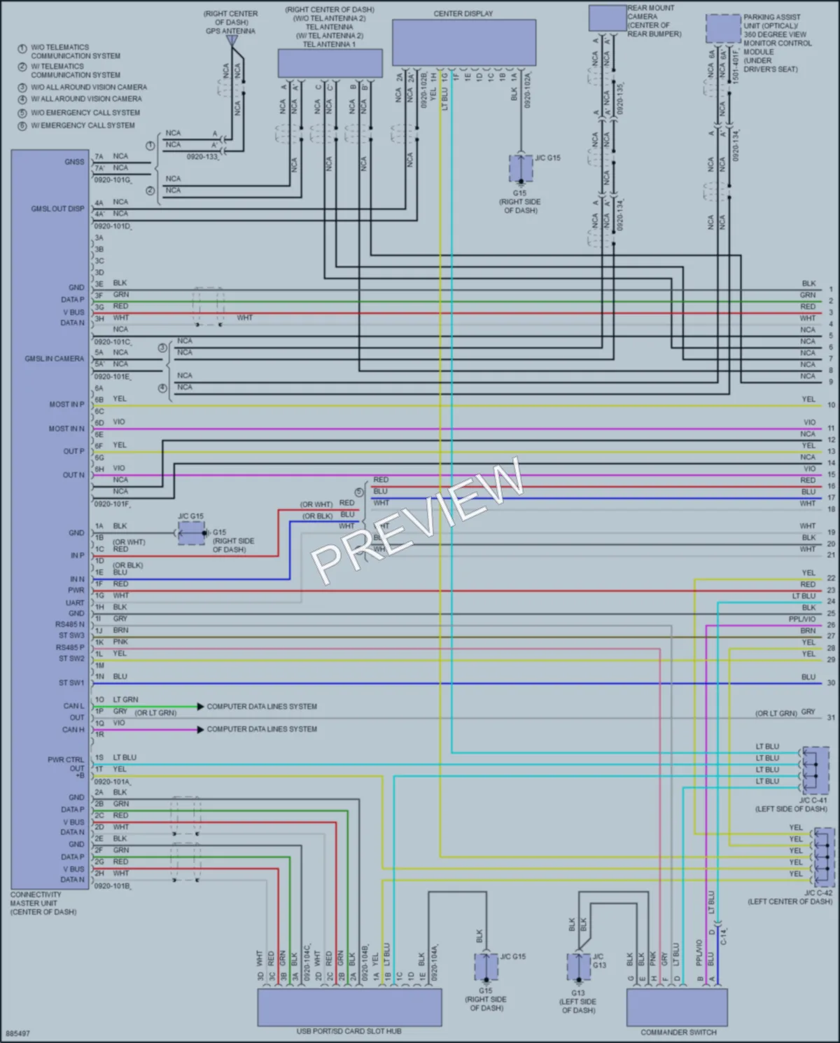 2024 Mazda 3 Radio wiring diagram preview
