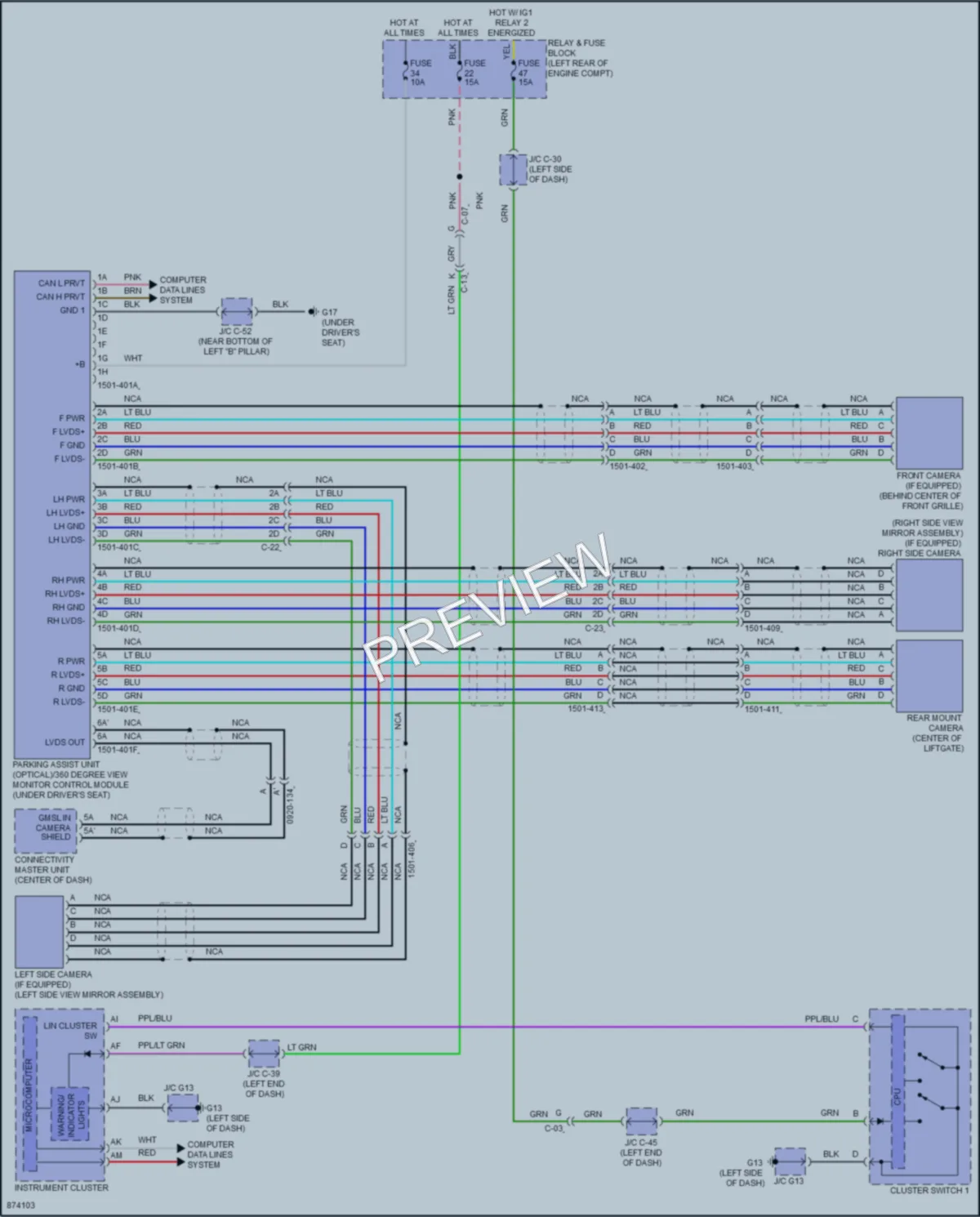 2024 Mazda CX30 Navigation wiring diagram preview