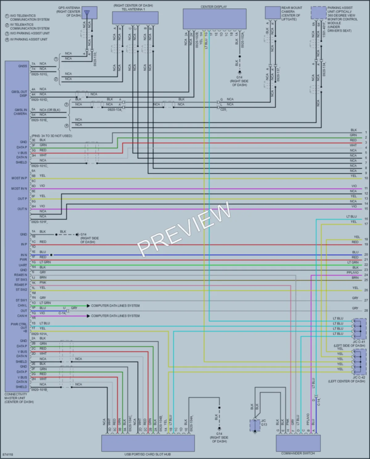 2024 Mazda CX30 Radio wiring diagram preview