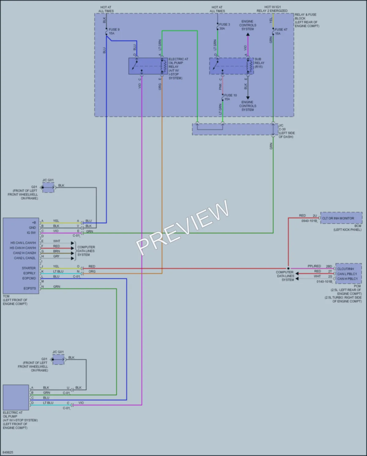 2024 Mazda CX30 Transmission wiring diagram preview
