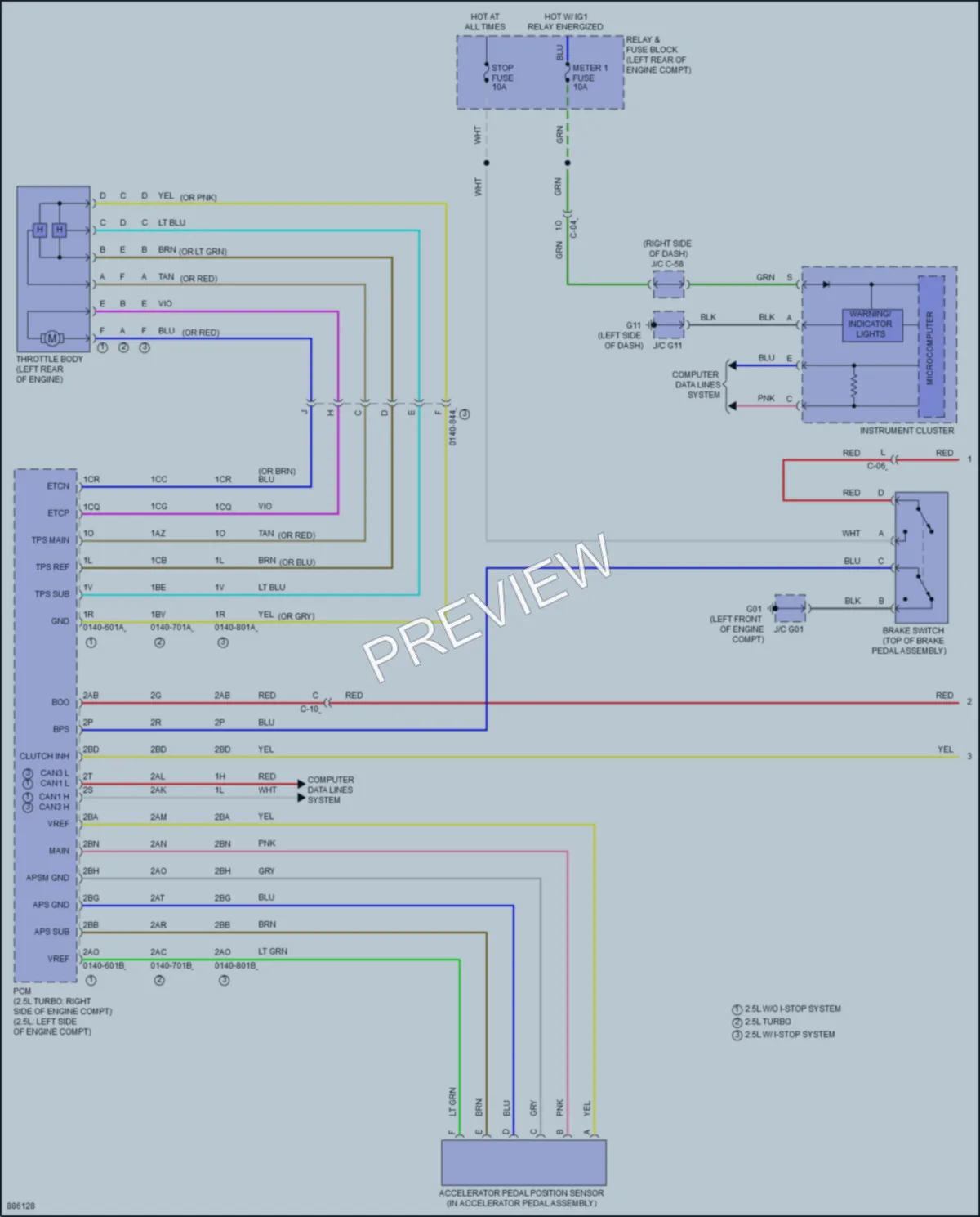 2024 Mazda CX5 Cruise Control wiring diagram preview