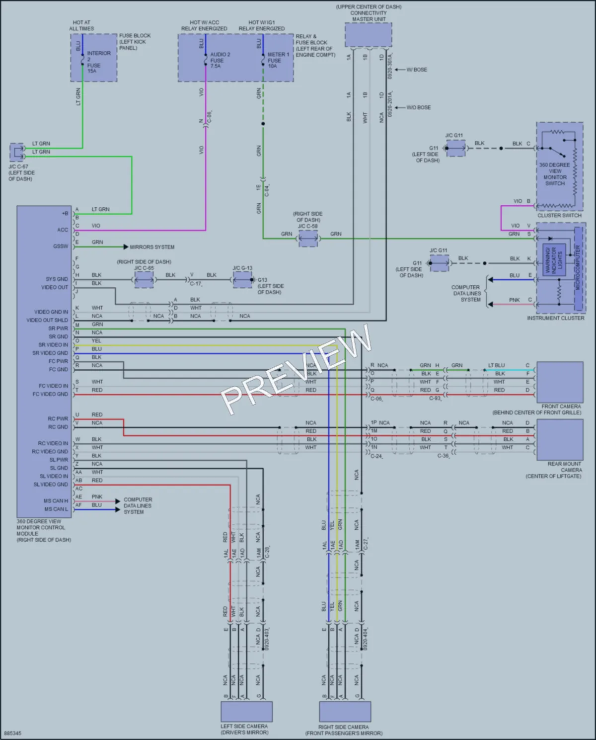 2024 Mazda CX5 Navigation wiring diagram preview
