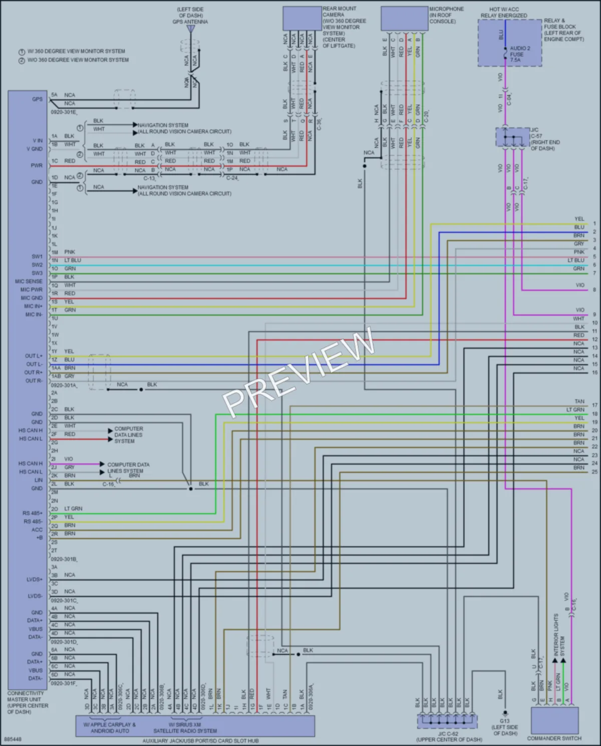 2024 Mazda CX5 Radio wiring diagram preview