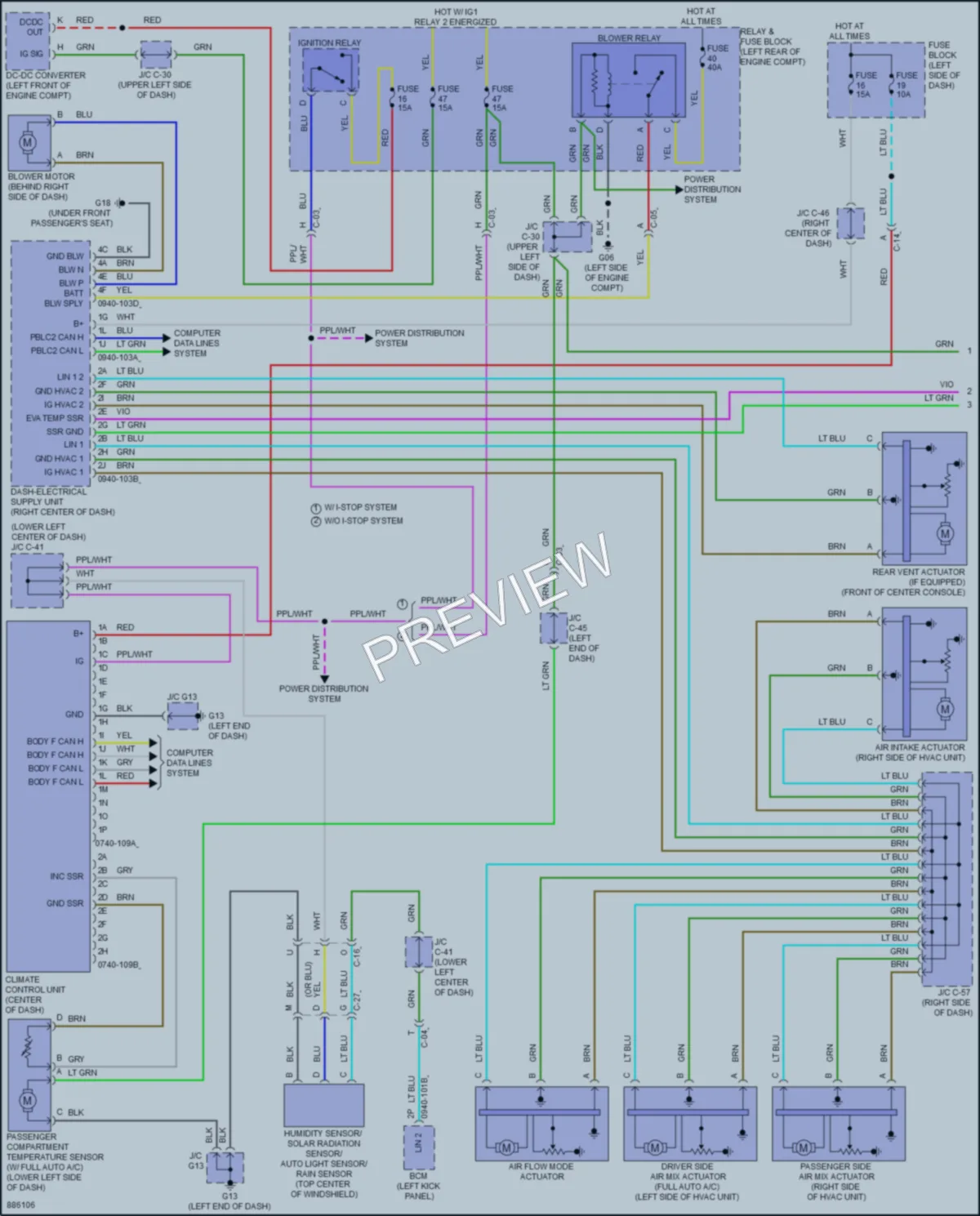 2024 Mazda CX50 Air Conditioning wiring diagram preview