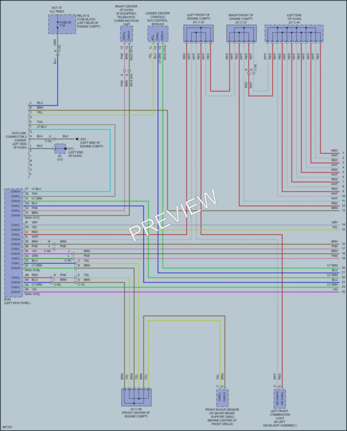 2024 Mazda CX50 Computer Data Lines wiring diagram preview