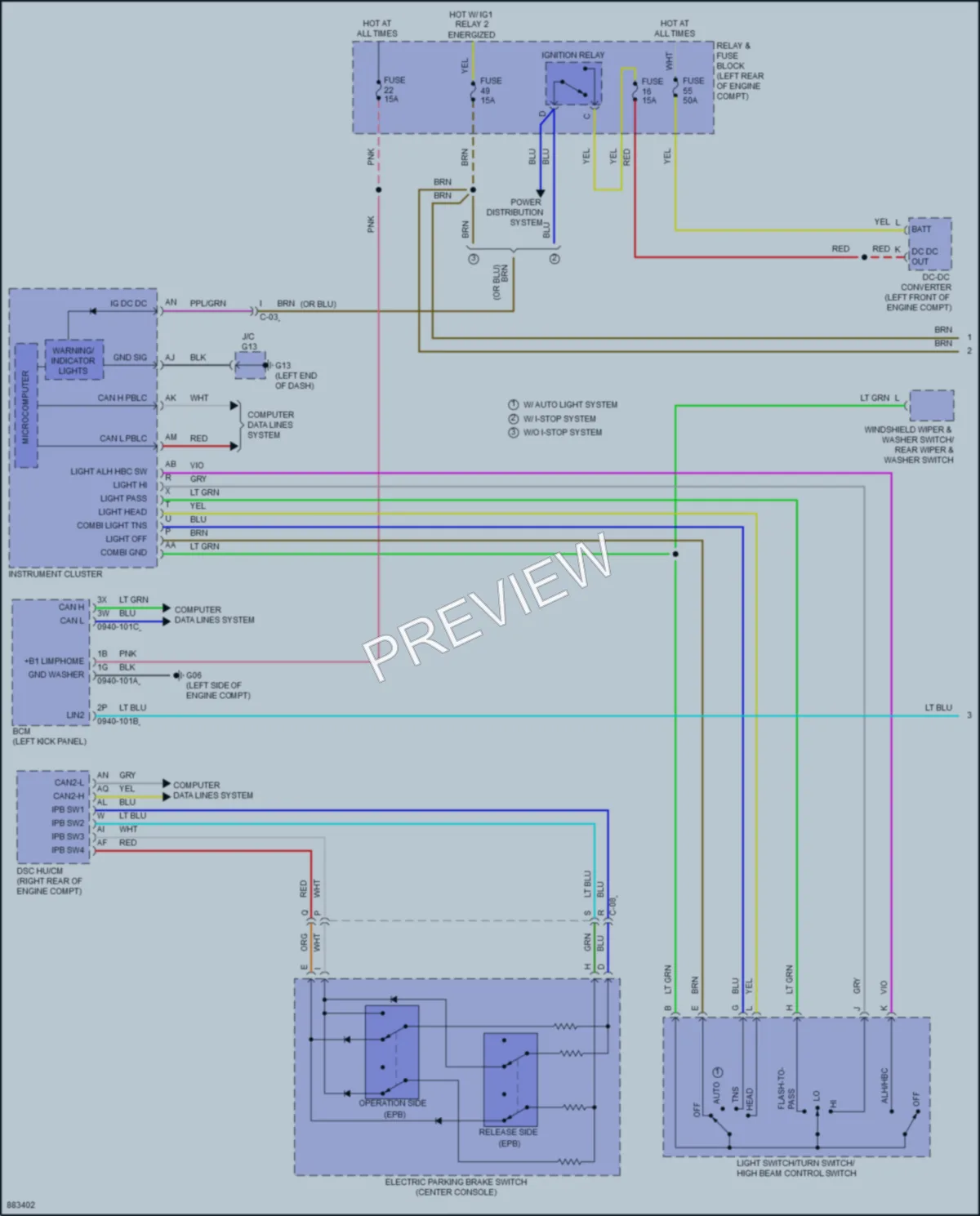 2024 Mazda CX50 Headlights wiring diagram preview