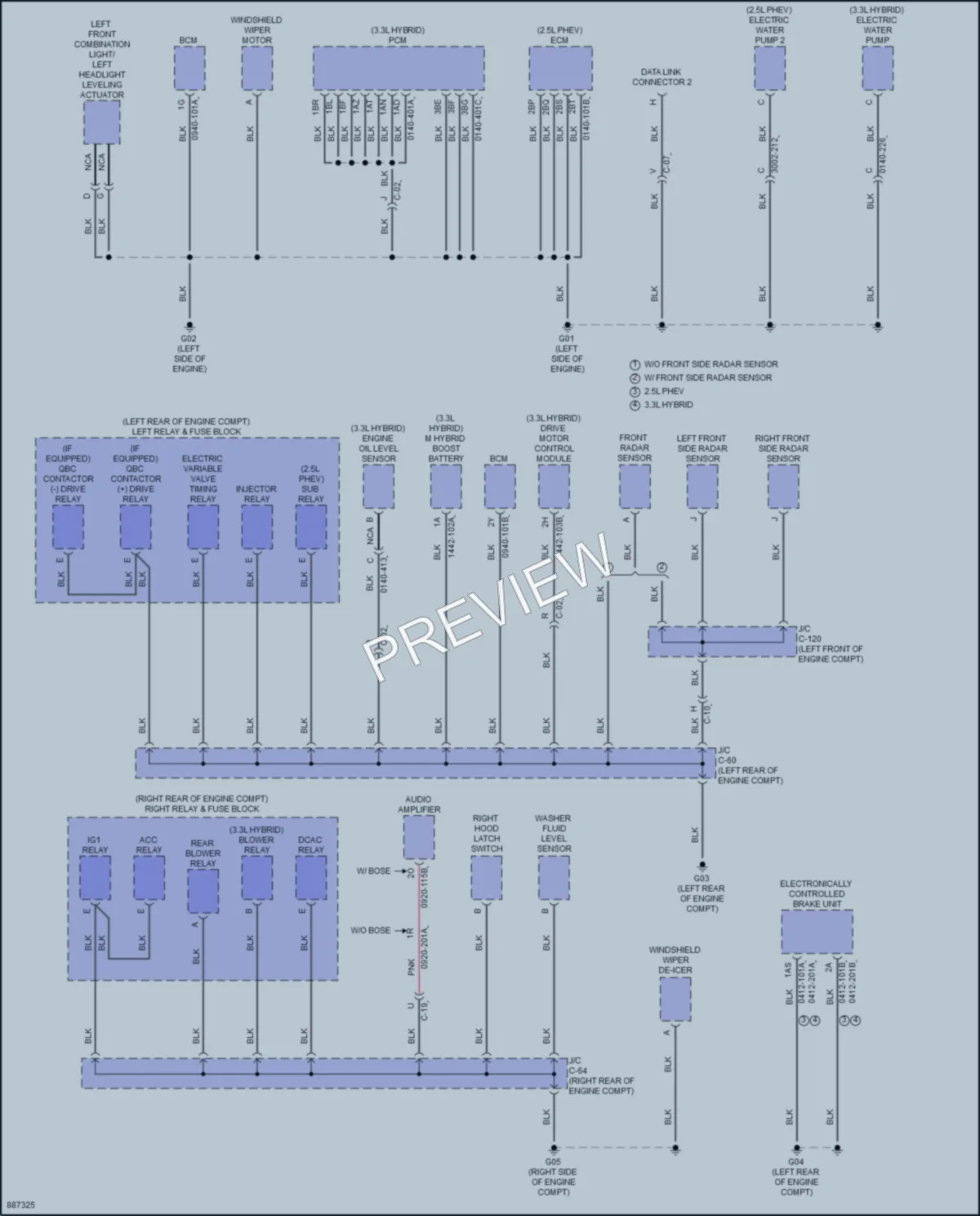 2024 Mazda CX90 Ground Distribution wiring diagram preview