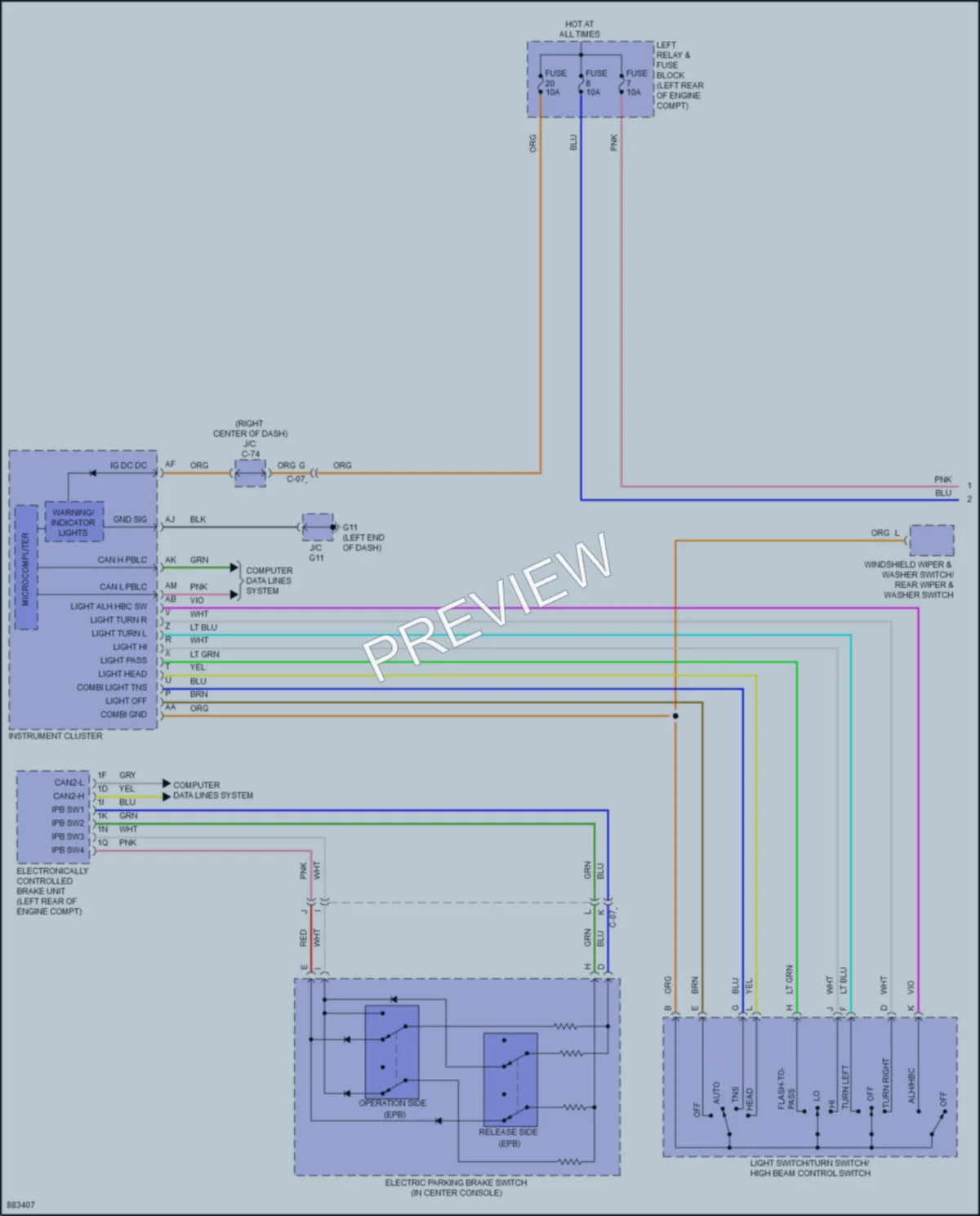 2024 Mazda CX90 Headlights wiring diagram preview