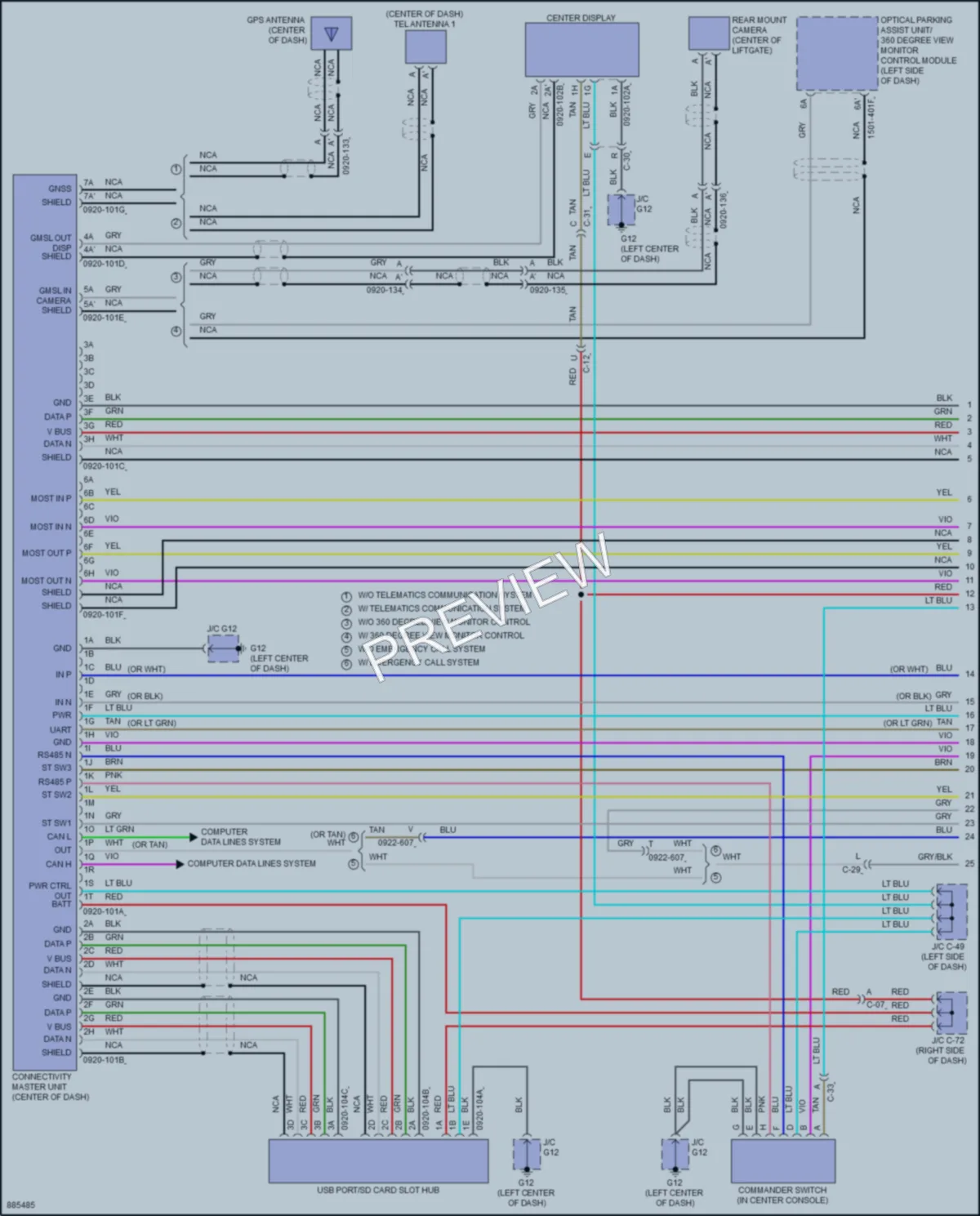 2024 Mazda CX90 Radio wiring diagram preview