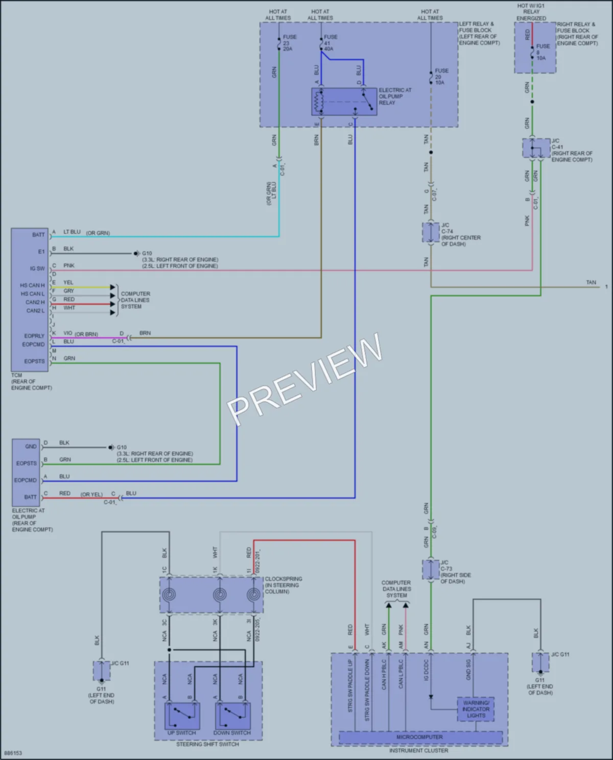2024 Mazda CX90 Transmission wiring diagram preview
