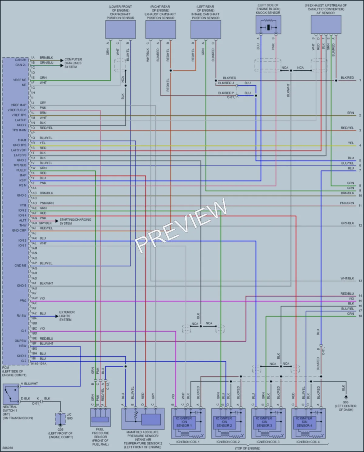 2024 Mazda MX5Miata Engine Performance wiring diagram preview