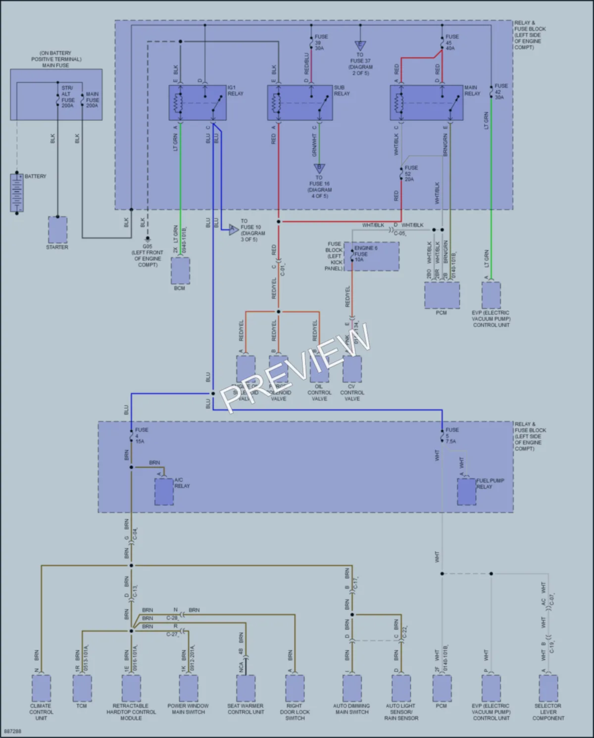 2024 Mazda MX5Miata Power Distribution wiring diagram preview