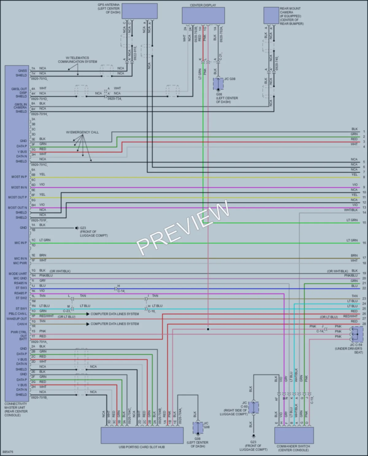 2024 Mazda MX5Miata Radio wiring diagram preview