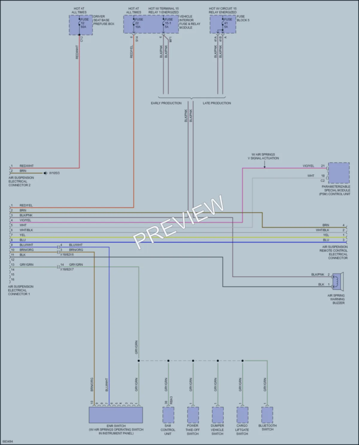 2024 MercedesBenz 2500Sprinter Electronic Suspension Wiring Diagrams protected preview