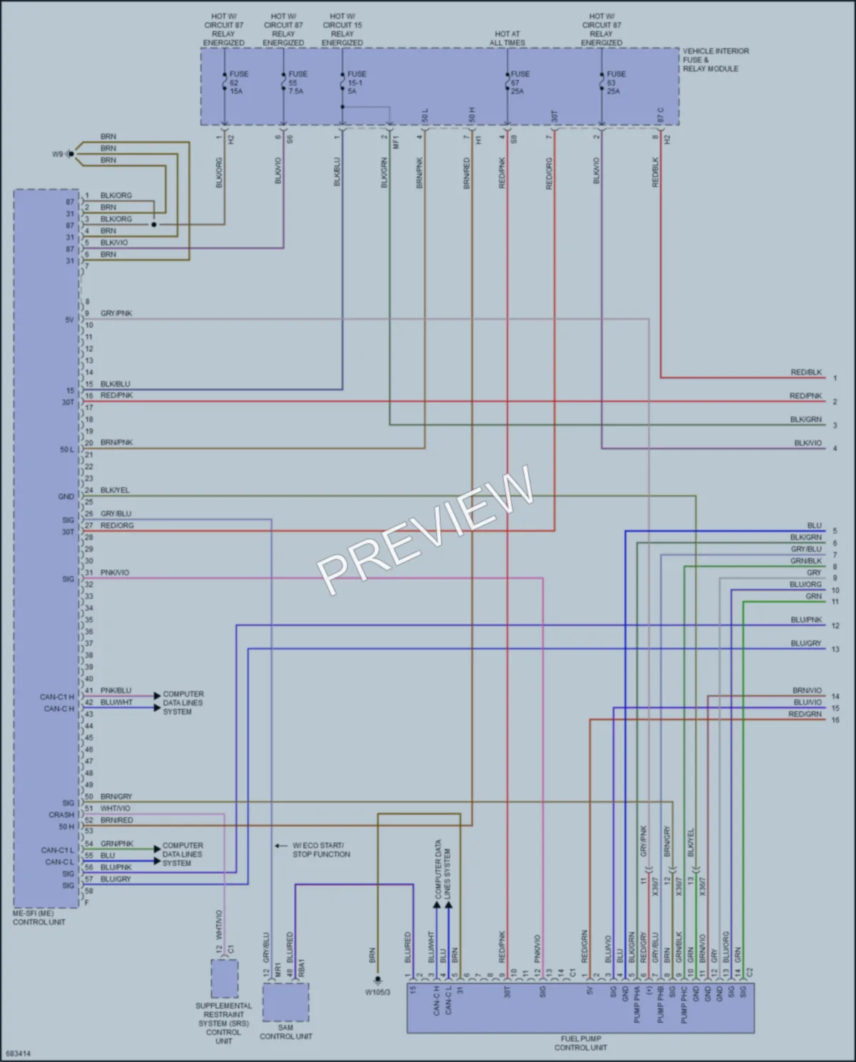 2024 MercedesBenz 2500Sprinter Engine Performance wiring diagram preview