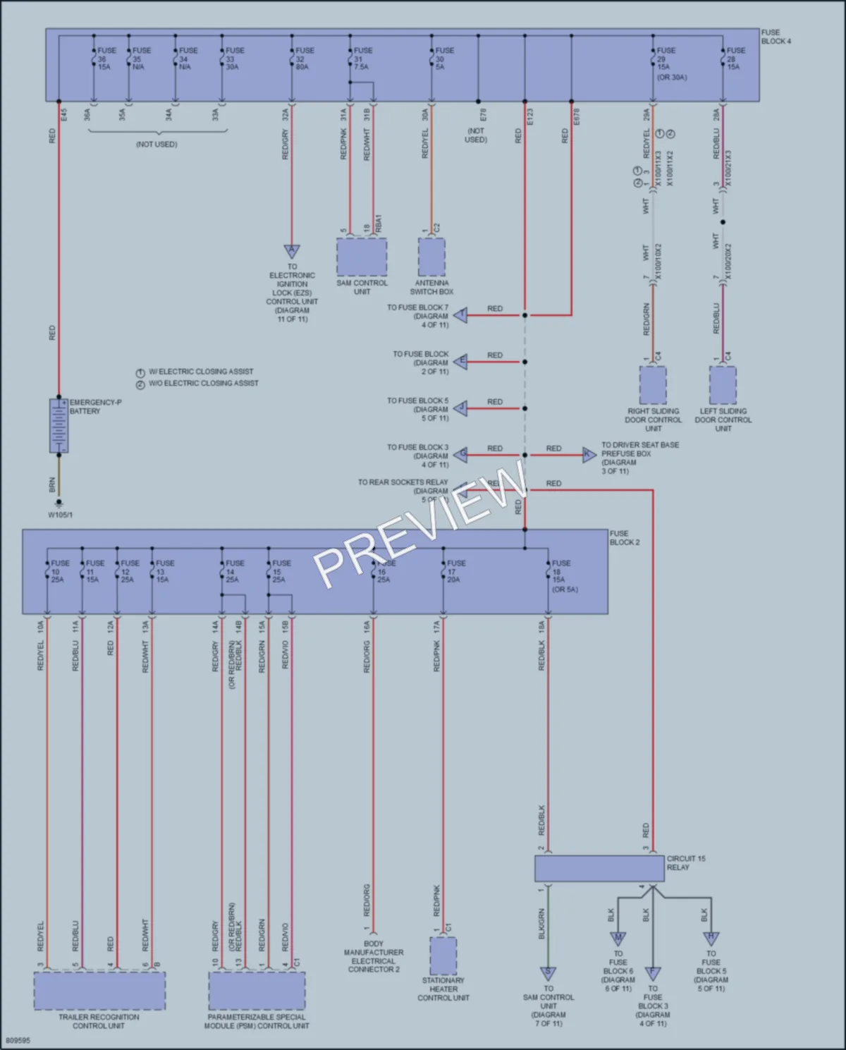 2024 MercedesBenz 3500Sprinter Power Distribution wiring diagram preview