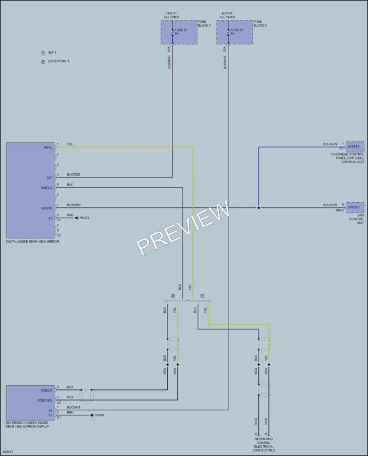 2024 MercedesBenz 3500Sprinter Power Mirrors wiring diagram preview