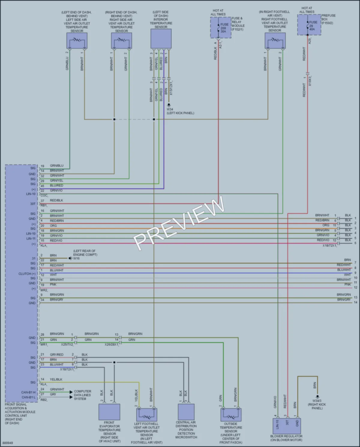 2024 MercedesBenz C300 Air Conditioning wiring diagram preview